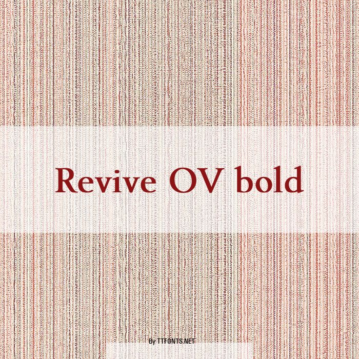 Revive OV bold example